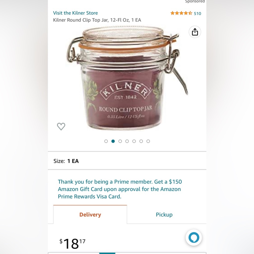 Set of 4 Kliner jars